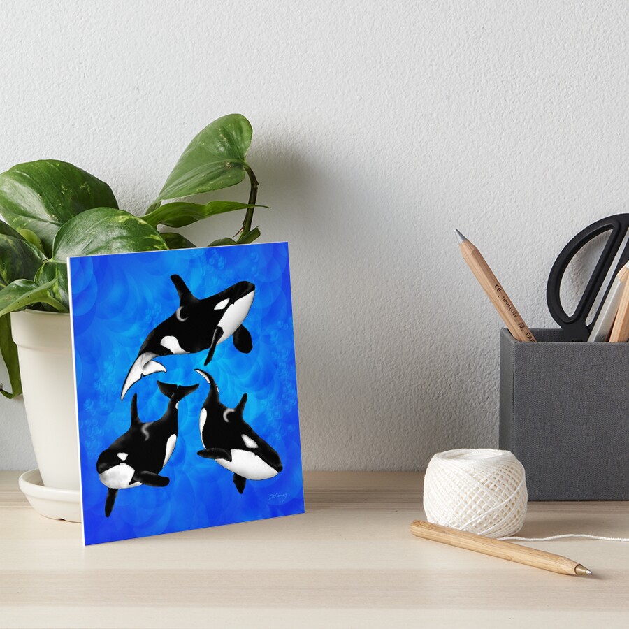 Abstract Art of Orca Tumbler 1 Graphic by Christmas Store