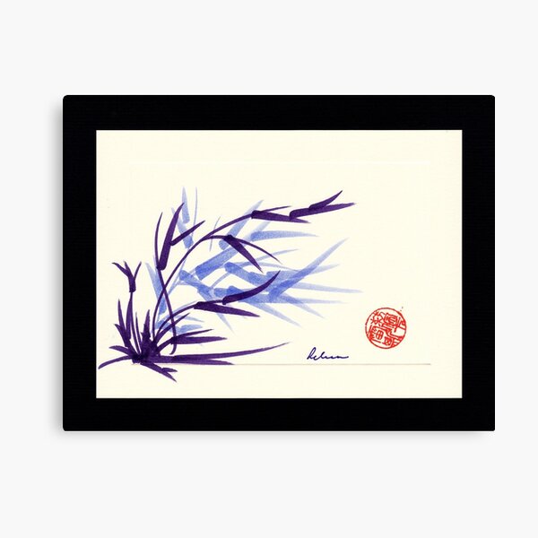 Huntington Gardens Plein Air Bamboo Drawing #2 Canvas Print