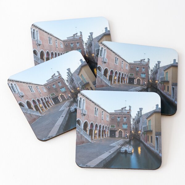 Item preview, Slow Dusk in Venice Italy - Rialto Fish Market Canal Loading Dock designed and sold by Georgia Mizuleva.