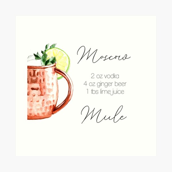 Moscow Mule Art Prints Redbubble