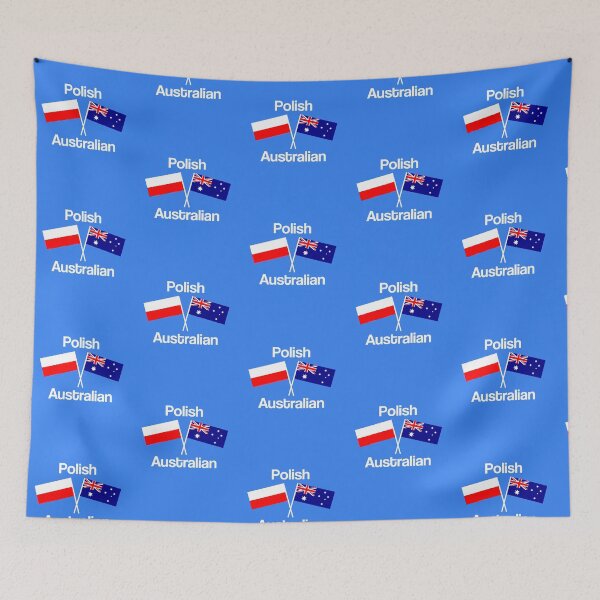 Item preview, Polish Australian Poland and Australia Flags designed and sold by Krukowski.