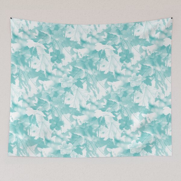 Item preview, Hibiscus and leaves. Blue. designed and sold by MindTravel.