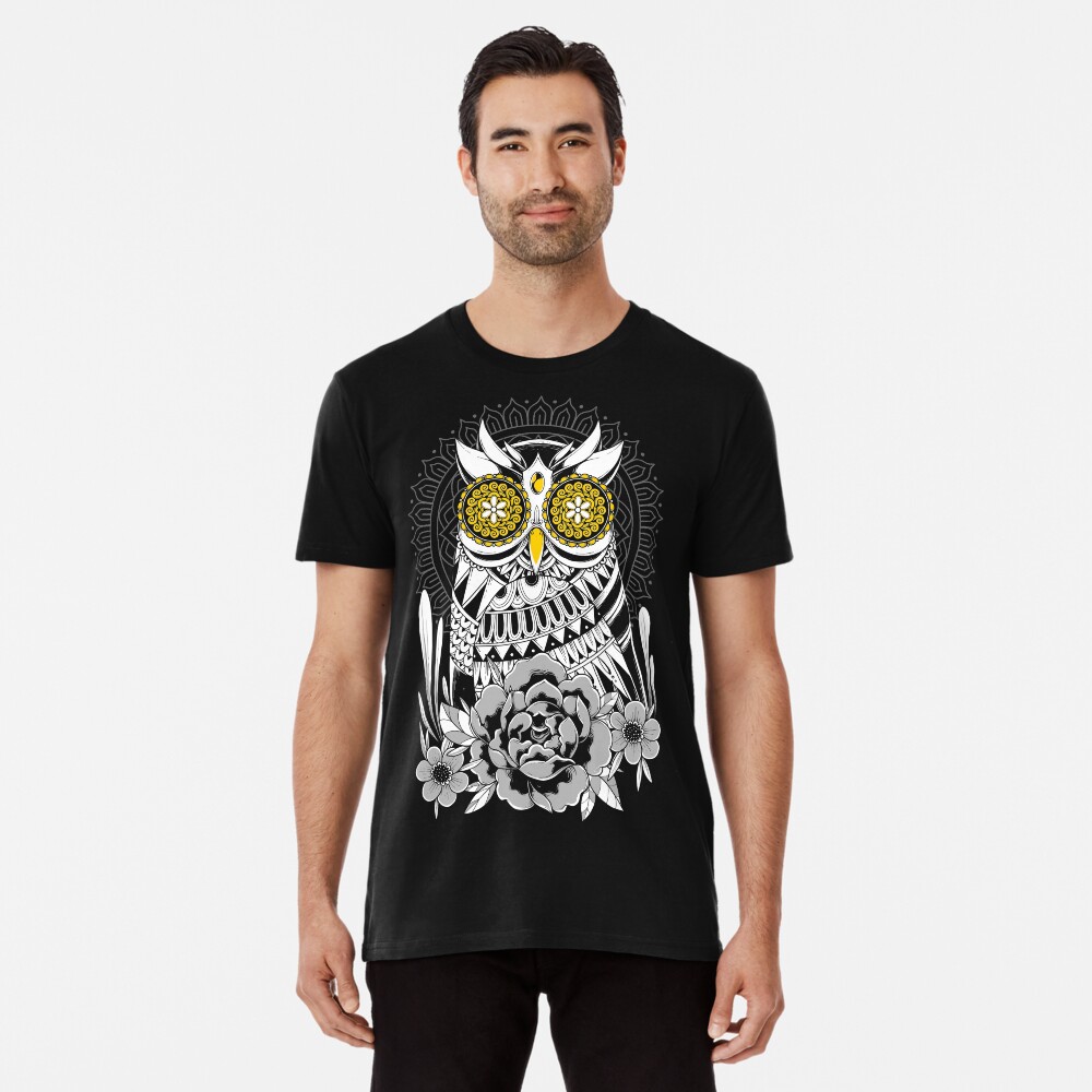 Golden Eyes Owl Premium T-Shirt