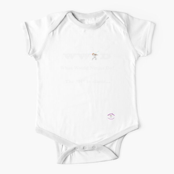 What Would Ninjas Do Short Sleeve Baby One-Piece