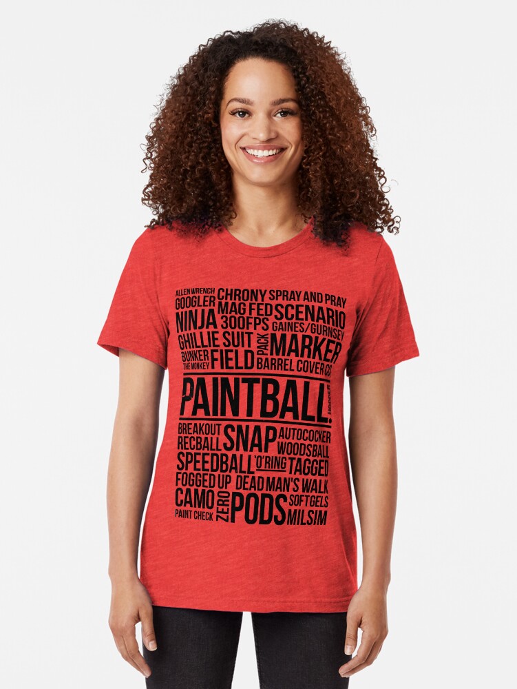 Alternate view of World of Paintball! Tri-blend T-Shirt