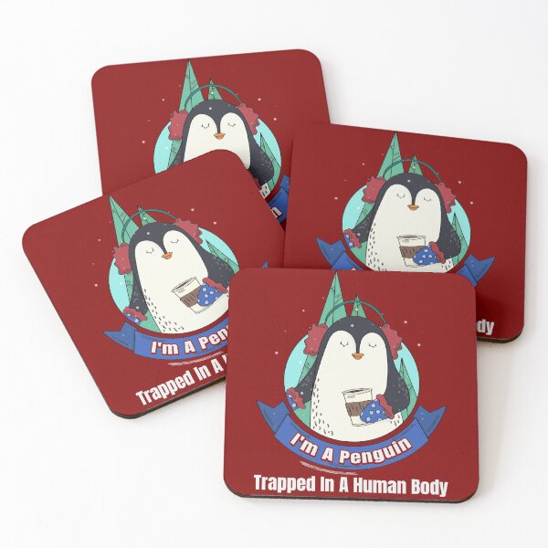Item preview, Happy Holiday Gifts - Penguin Lover Gift - Trapped In A Human Body - Christmas Animal designed and sold by kntranhoang.