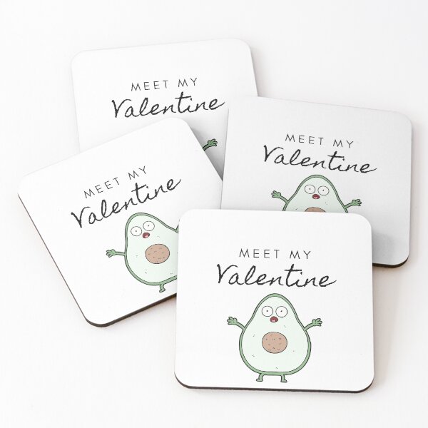 Item preview, Avocado is my valentine designed and sold by chihaiprints.