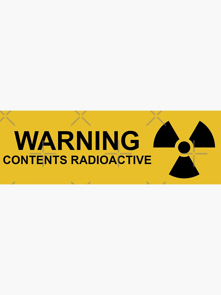 Thumbnail 3 von 3, Sticker, Warnung Radioaktiv designt und verkauft von anonvx.