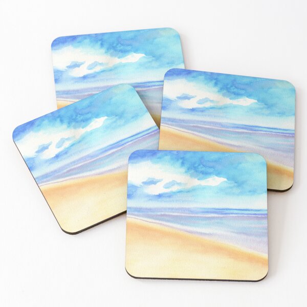 Item preview, Empty Beach Watercolor designed and sold by Erica Nordberg.