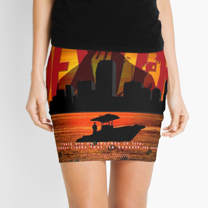 DEXTER - Boat On The Water. Mini Skirt