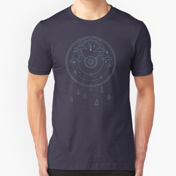 Mission through Time and Space Slim Fit T-Shirt