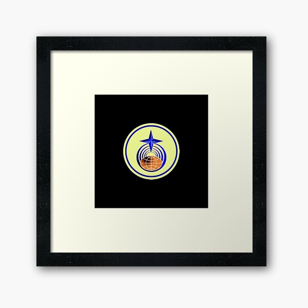 Нарукавный знак военнослужащих в/ч 10003 - Patch of military personnel of military unit 10003 Framed Art Print
