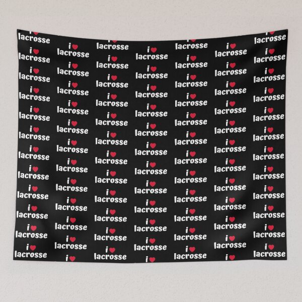 Item preview, I Love Lacrosse Pattern Version designed and sold by cooldest.
