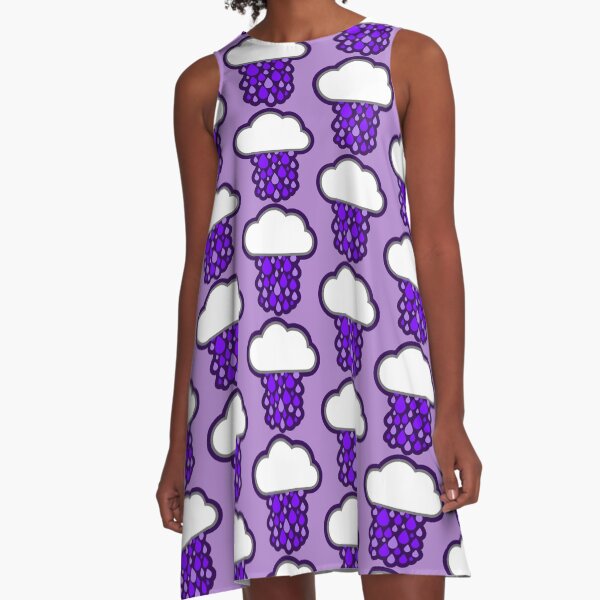 Purple Rain A-Line Dress