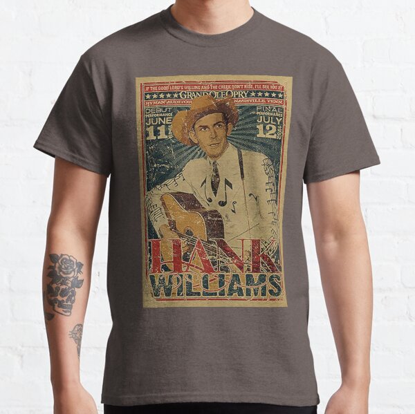 Hank Williams Vintage Grand Ole Opry Concert Poster Classic T-Shirt