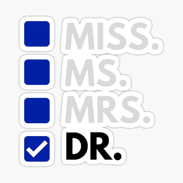 Item preview, Phd graduation gift - Miss, Ms., Mrs., Dr. Blue designed and sold by ryunjunglee.