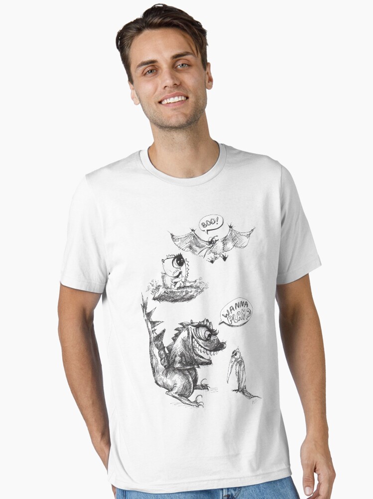Thumbnail 1 of 7, Essential T-Shirt, Little Dino Growing Up designed and sold by Anthropolog.