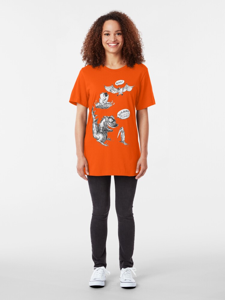 Alternate view of Little Dino Growing Up Slim Fit T-Shirt