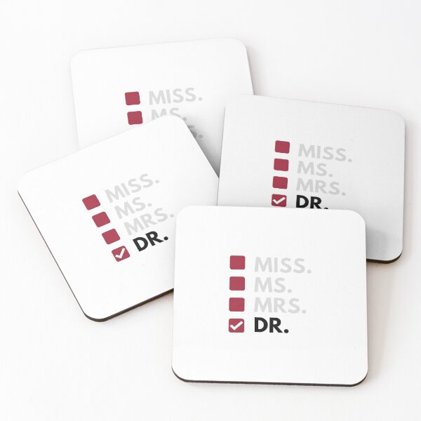 Item preview, Phd graduation gift - Miss, Ms., Mrs., Dr. Crimson Red designed and sold by ryunjunglee.
