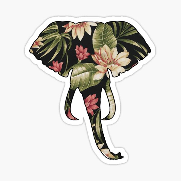Floral NOT Ivory Sticker