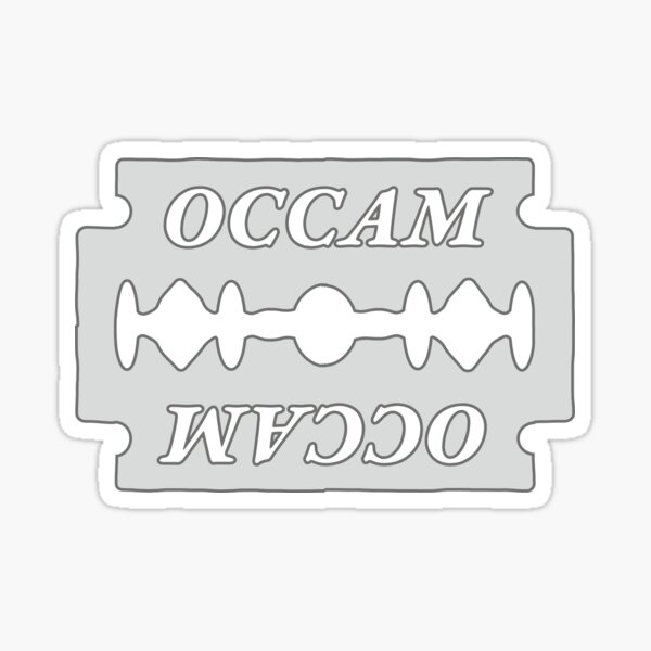 Item preview, Occam's Razor Blade - simple problem solving designed and sold by The Philosopher's Shirt.