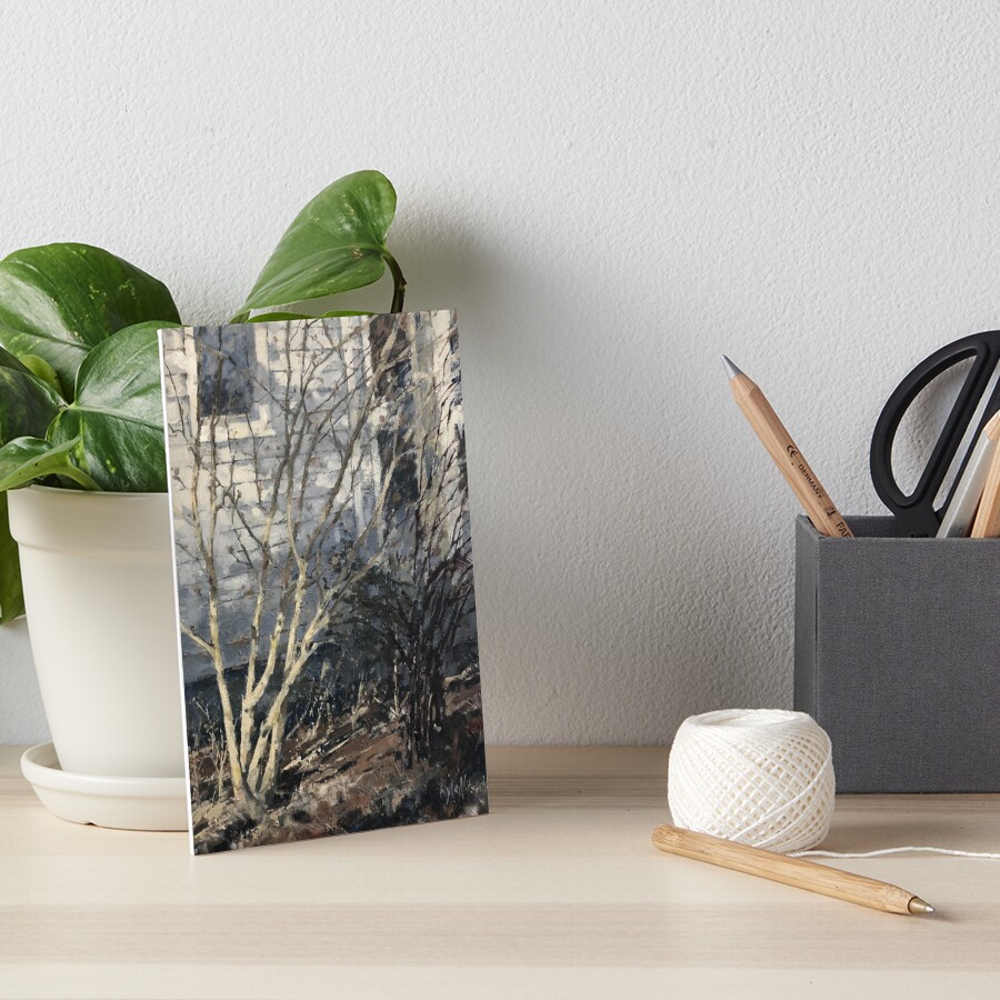 Winter Shrubs Art Board Print
