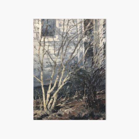 Winter Shrubs Art Board Print