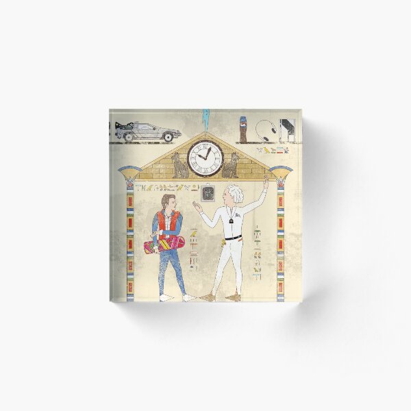 Hero-Glyphics: OUTATIME Acrylic Block