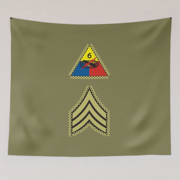 Item preview, Sergeant II USA, sixth armored division designed and sold by yggdrasil-es.