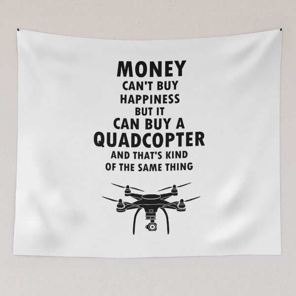 Item preview, Drone Happy Quadcopter FPV Hobby Gift UAV designed and sold by LeMuesch.