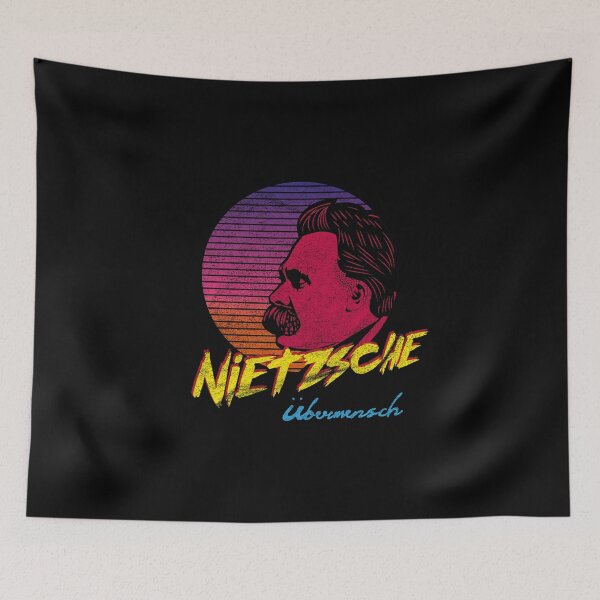 Item preview, Vintage Retro Nietzsche Übermensch Philosophy Nihilism Design Outrun designed and sold by A-Fashion.