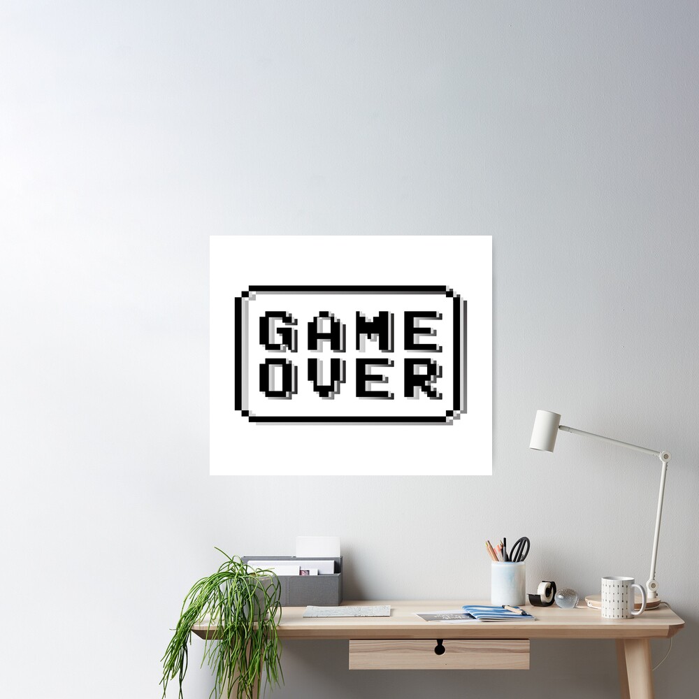 Game Over Pixel Sticker by created by South for iOS & Android