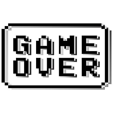 Game Over Pixel Sticker by created by South for iOS & Android