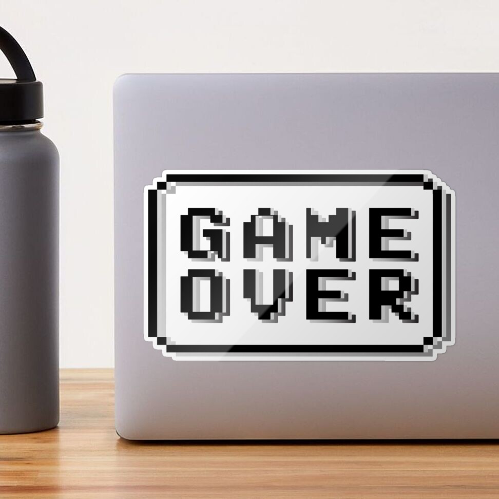 Game Over Pixel Sticker by created by South for iOS & Android