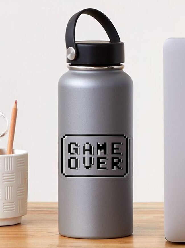 Game Over Pixel Sticker by created by South for iOS & Android