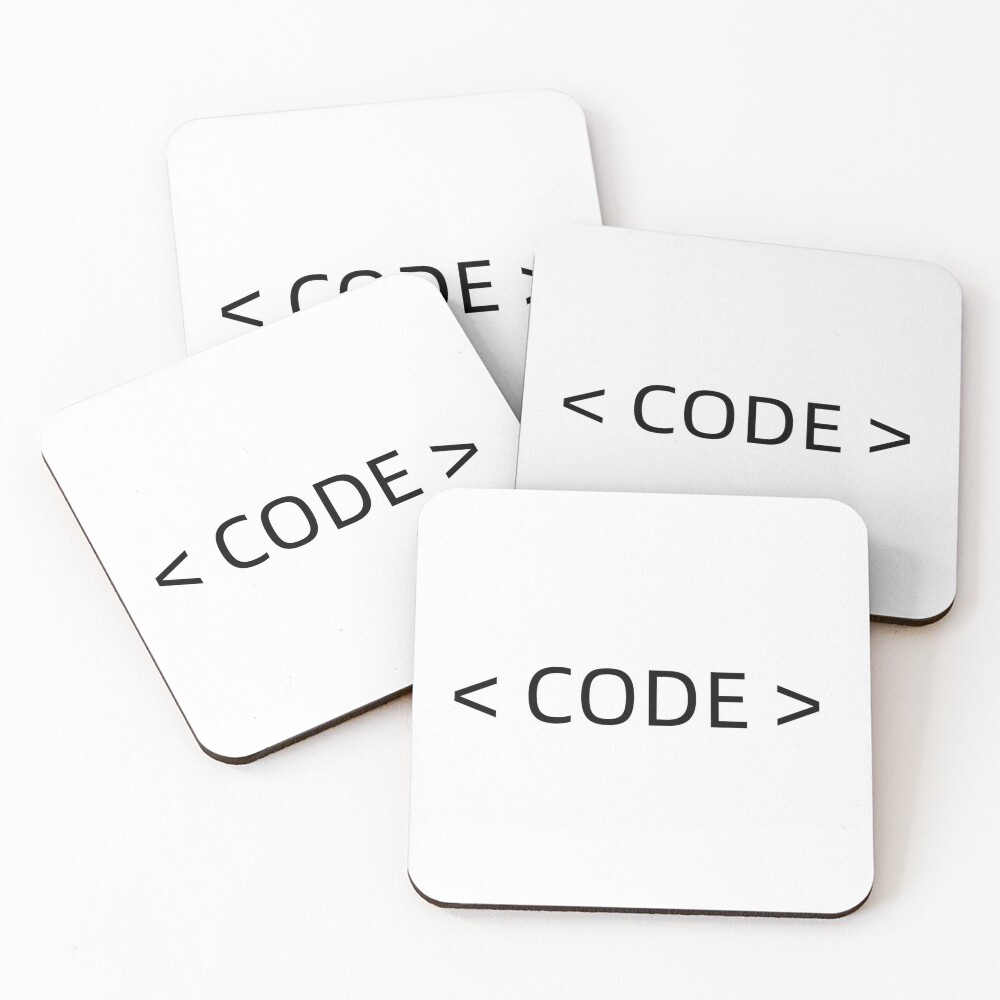 Code Coasters Set Of 4 By Dyleke Redbubble - roblox sloth roblox promo codes 2019 may
