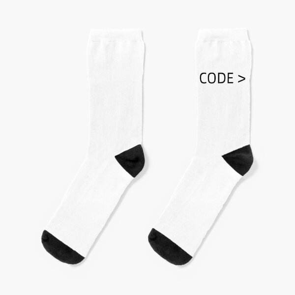 Code Socks Redbubble - roblox coder wings code