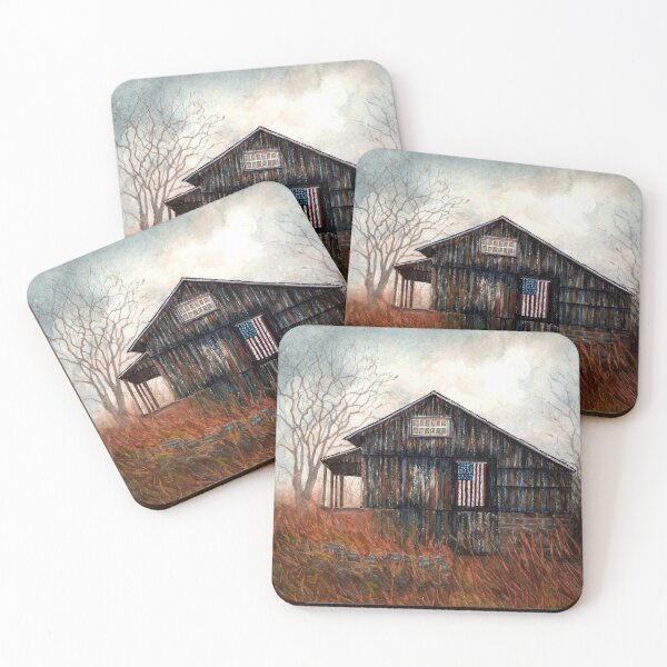 Item preview, When you come Home - Autumn Barn Flag designed and sold by JanineRileyArt.