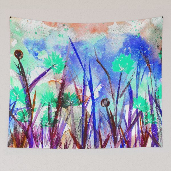 Item preview, Flower Field Mint Blossom designed and sold by Niina  Niskanen.