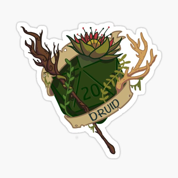 Item preview, D20 Druid Fantasy Dice designed and sold by Spicycookiie.