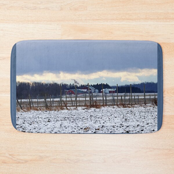 Item preview, Winter Farm Scene With Snowy Owl designed and sold by Deb Oppermann.