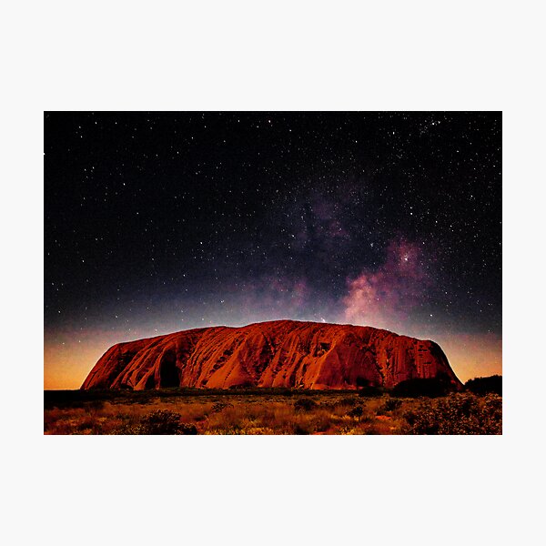 The Dreaming Rock - Night Photographic Print