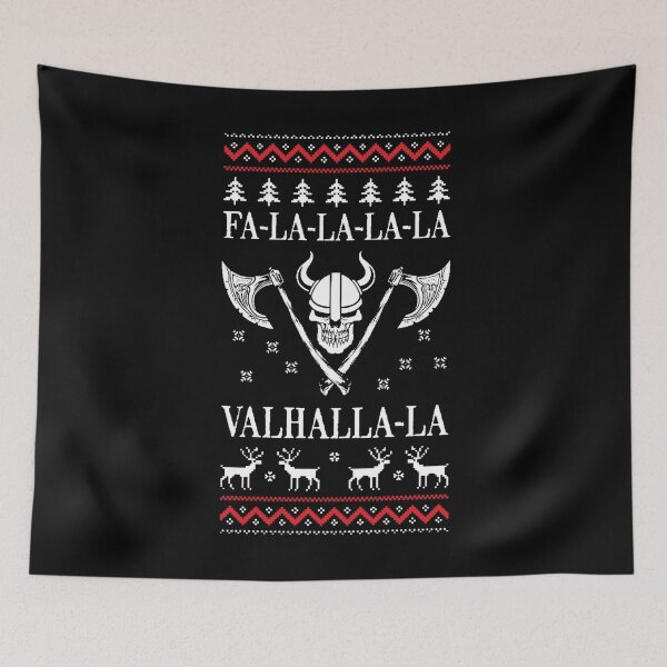 Item preview, Valhalla Ugly Christmas Sweater designed and sold by TooFlyDesign.