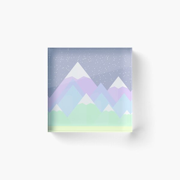 Item preview, Pastel Mountains Gray Scene designed and sold by bunhuggerdesign.