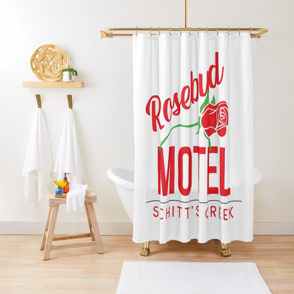 "Rosebud Motel" Shower Curtain for Sale by kjanedesigns Redbubble