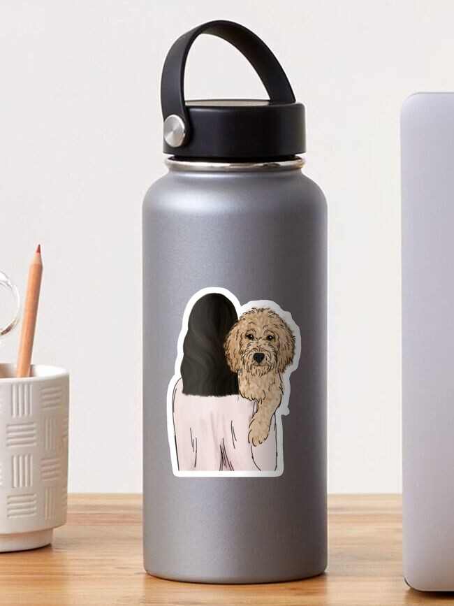 Thumbnail 1 of 3, Sticker, Goldendoodle Dog Mom designed and sold by ktscanvases.