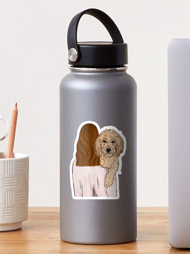 Thumbnail 1 of 3, Sticker, Goldendoodle Dog Mom designed and sold by ktscanvases.