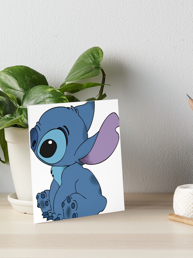 Stitch - Colored pencils Art Board Print for Sale by SabinasArts