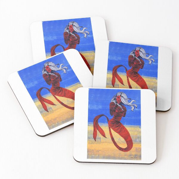 Item preview, Nude Mermaid By ArtGuru 9964 - Acrylic On Paper designed and sold by Art Guru.