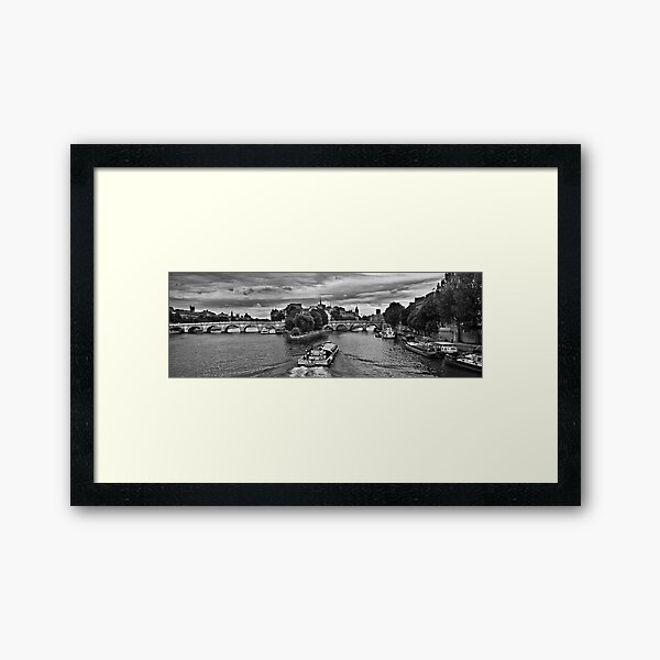 Pont neuf boating Framed Art Print